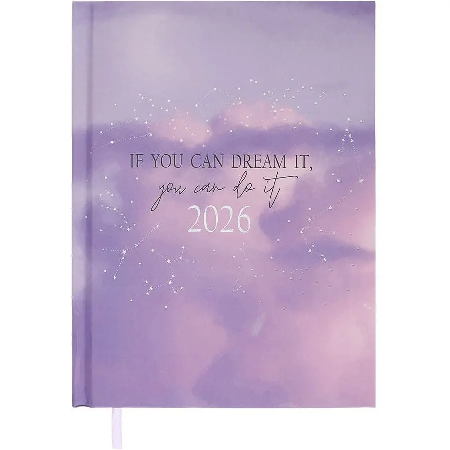 Фото - Ежедневник Buromax Щоденник датований  Melody  поліграфічний A5 фіолетовий   2026(BM.21163-07)