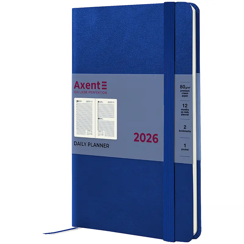 Фото - Ежедневник Axent Щоденник   Partner Strong 145х210 мм класичний синій   2026(8819-26-38-A)