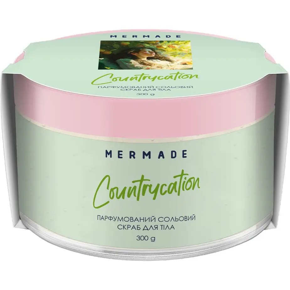 Фото - Средство чистки лица и тела Mermade Парфумований cольовий скраб для тіла  Countrycation 300 г 