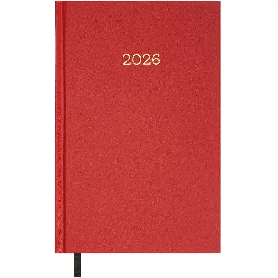 Фото - Ежедневник Buromax Щоденник датований  Simple  A5 бумвініл червоний   2026(BM.21166-05)